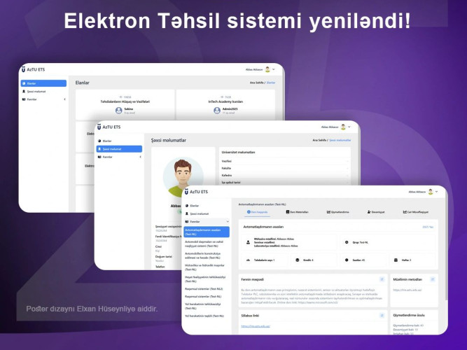 AzTU LMS (Learning Management System) - AzTU Elektron Təhsil sistemi